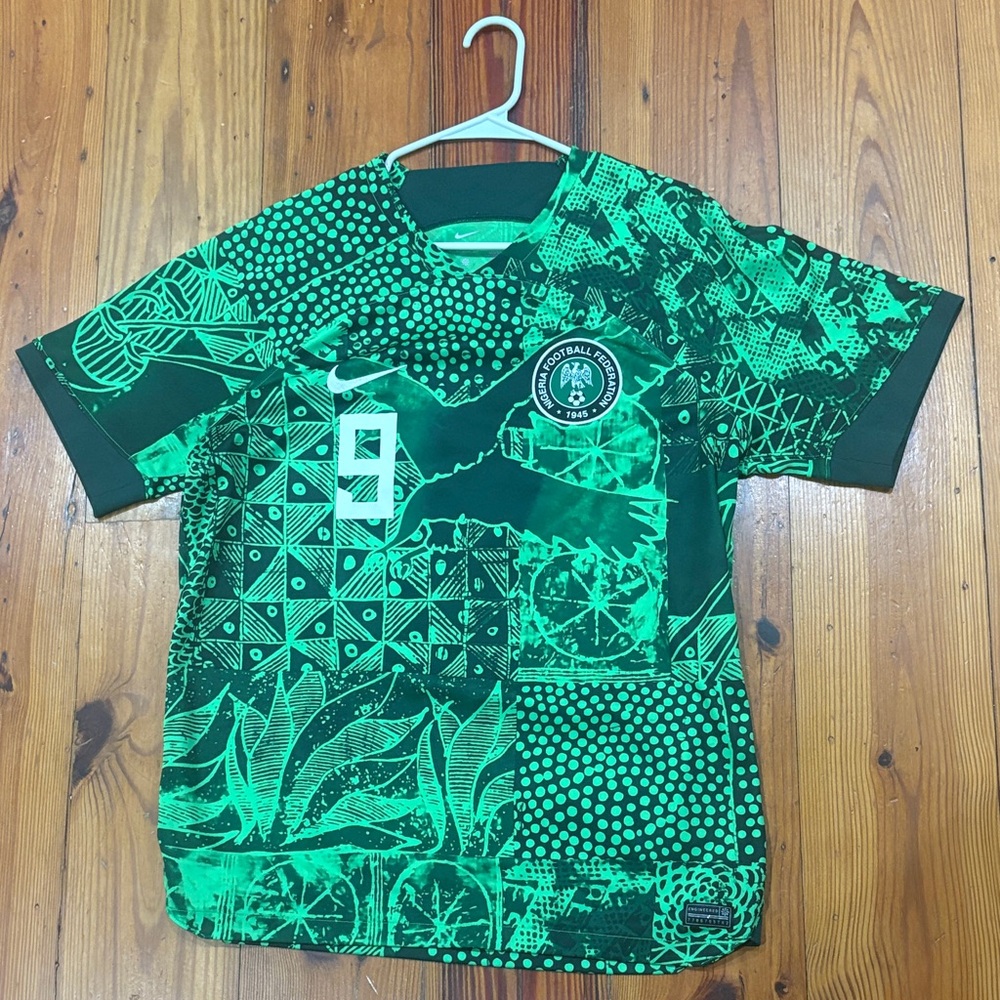 Nike Kids Green Graphic Soccer Jersey